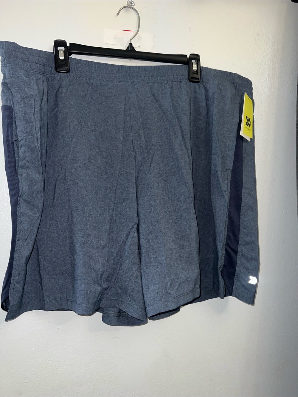 All in motion 2X Men's Athletic Running Shorts in Heather Navy XXL